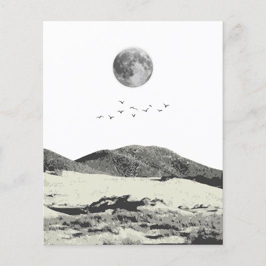 Moon and Mountain Mwall Art Flyer (Vorne)