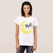 Moon and night wish Design T - Shirt (Vorne ganz)