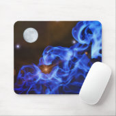 Moon and Space Art Mouse Pad Mousepad (Mit Mouse)