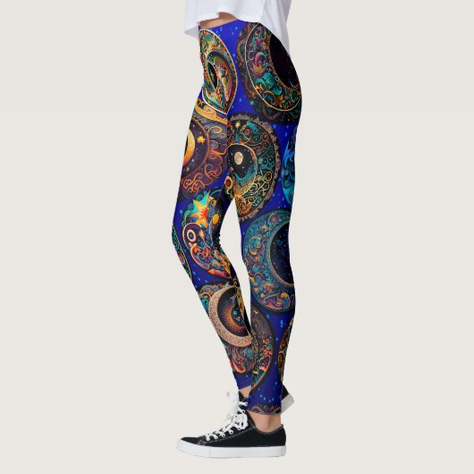 Moon and Star Celestis Leggings - Night Sky (Links)