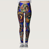 Moon and Star Celestis Leggings - Night Sky (Vorderseite)