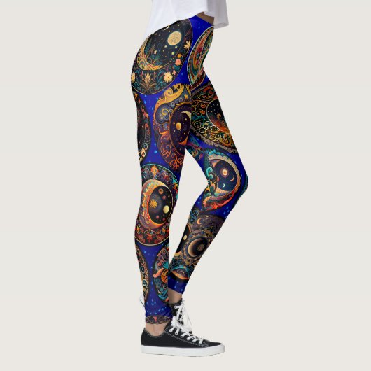 Moon and Star Celestis Leggings - Night Sky (Rechts)