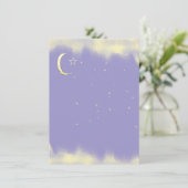 Moon and Star Invitation Birthday Anniversary (Stehend Vorderseite)