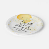 Moon and Stars 1. Geburtstag Pappteller (Schrägansicht)