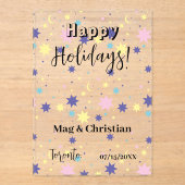 Moon and stars. acryleinladungen (Vorderseite)