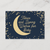 Moon and Stars Advisor Cards for Baby Hinweiskarte (Vorderseite)