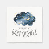 Moon and Stars Babydusche Napkins Serviette (Vorderseite)