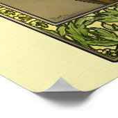 Moon and Stars by Alphonse Mucha Poster (Ecke)