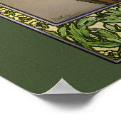 Moon and Stars by Alphonse Mucha Poster (Ecke)