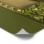 Moon and Stars by Alphonse Mucha Poster (Ecke)