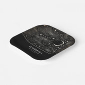 Moon and Stars Celestial Starry Night Pappteller (Gewinkelt)