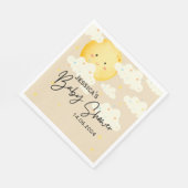 Moon and Stars Cream Baby Dusche Serviette (Ecke)