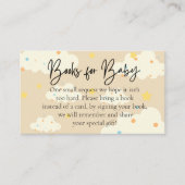 Moon and Stars Cream Books für Baby Begleitkarte (Vorderseite)