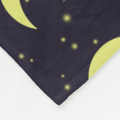 Moon and Stars Fleece Blanket (Ecke)