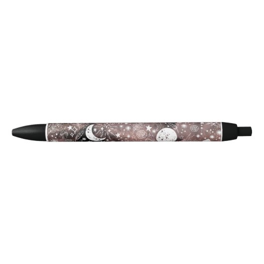 Moon and Stars Floral Galaxy Pen Kugelschreiber (Vorderseite)