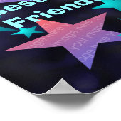 Moon and Stars Foto Frame Poster (Ecke)