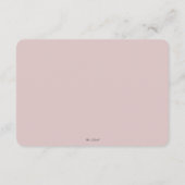 Moon and Stars Girl Pink Baby Showbucher anfordern Begleitkarte (Rückseite)