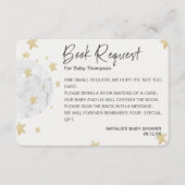 Moon and Stars Girl Pink Baby Showbucher anfordern Begleitkarte (Vorderseite)