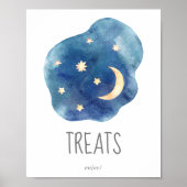 Moon and Stars Kinderdusche Leckereien signieren Poster (Vorne)