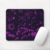 "Moon and Stars" Marokkanisch (rosa) Mousepad (Mit Mouse)