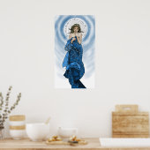 Moon and Stars Mucha redo Poster (Küche)