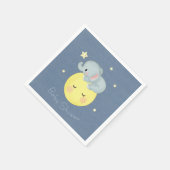 Moon and Stars Niedlich Elephant Baby Boy Dusche Serviette (Ecke)