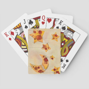 Moon and Stars on String, Mobile, Watercolor Spielkarten