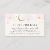Moon and Stars Pink Books for Baby insert card (Vorderseite)