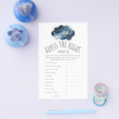 Moon and Stars Raten Sie das richtige Preisspiel Flyer (Einzeln)