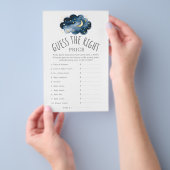 Moon and Stars Raten Sie das richtige Preisspiel Flyer (Handgriff)