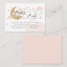 Moon and Stars Rosa Buchungsanfrage Kinderdusche Begleitkarte