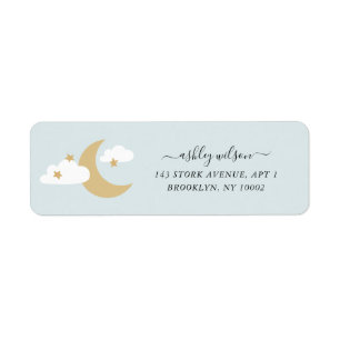 Moon and Stars Script Moderne Skripte Gold und Bla