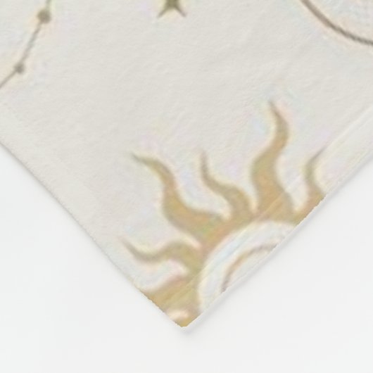 Moon and Stars Sky Bohemisch Blanket Fleecedecke (Ecke)