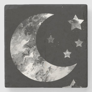 Moon and Stars - Stone Untersetzer