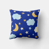 Moon and Stars Throw Kissen (Rückseite)