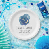 Moon and Stars Twinkle Twinkle Little Star Pappteller (Party)