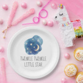 Moon and Stars Twinkle Twinkle Little Star Pappteller (Party)