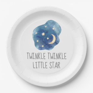 Moon and Stars Twinkle Twinkle Little Star Pappteller
