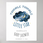 Moon and Stars Twinkle Twinkle Little Star Willkom Poster (Vorne)