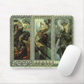 Moon and Stars von Alphonse Mucha Mousepad (Mit Mouse)