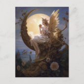 Moon Angel Fantasy Art Postkarte (Vorderseite)