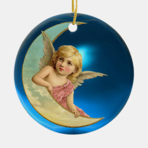 MOON ANGEL KERAMIKORNAMENT
