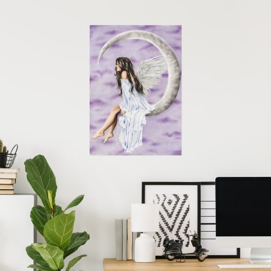 Moon Angel Poster (Heimbüro)