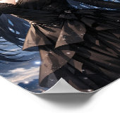 Moon anime queen in black dress poster (Ecke)