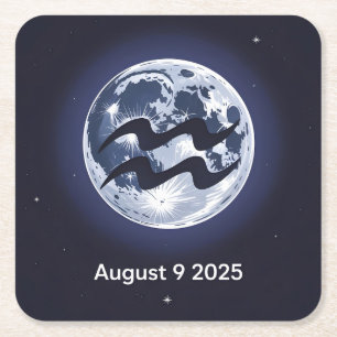 Moon Aquarius Untersetzer Set