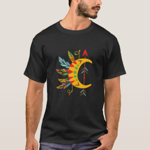 Moon Arrow Dreamcatcher Native Amerikanische Urein T-Shirt