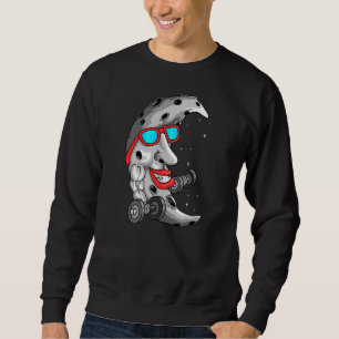 Moon Art Celestial Astronomie Fitness Workout Aste Sweatshirt