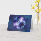 Moon Art Karte (Gelbe Blume)