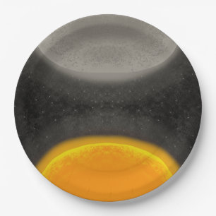 Moon Asteroid Sun Galaxy Geburtstag Pappteller