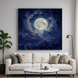Moon - Ätherisches Kunstdesign Poster